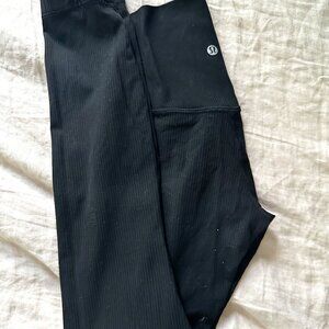 lululemon Align™ High-Rise Ribbed Pant 25" (Black)